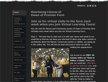 Tablet Screenshot of heartsongllamasonline.com